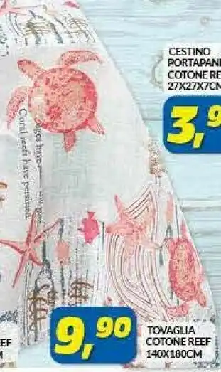 Risparmio Casa Tovaglia Cotone Reef 140x180 Cm offerta