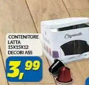 Risparmio Casa Contenitori Latta 15x15x12 offerta