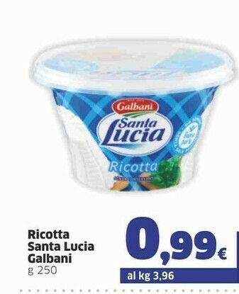 Sigma Galbani Ricotta Santa Lucia 250 G(ml) offerta