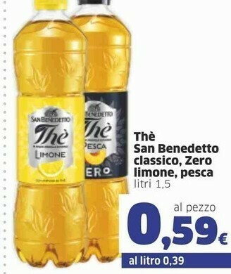Sigma San Benedetto Thè Al Limone 1500 G(ml) offerta