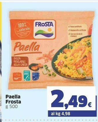 Sigma Frosta Paella 500 G offerta