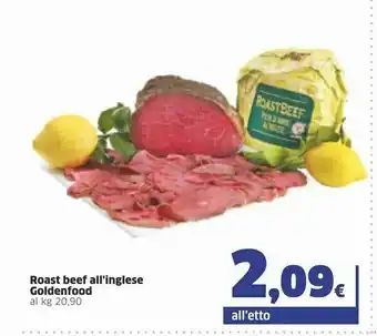 Sigma Goldenfood Rost Beef All'inglese offerta
