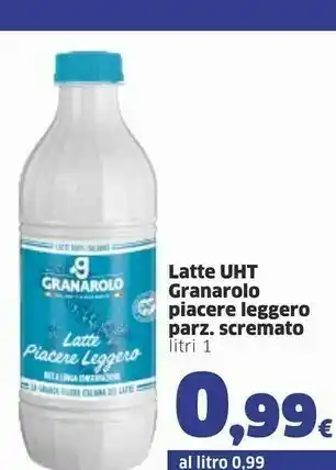 Sigma Granarolo Piacere Leggero Latte UHT Parzialmente Scremato 1000 G(ml) offerta
