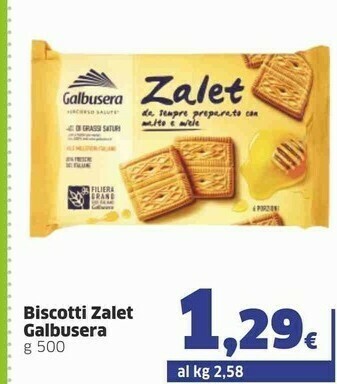 Sigma Galbusera Zalet 500 G(ml) offerta