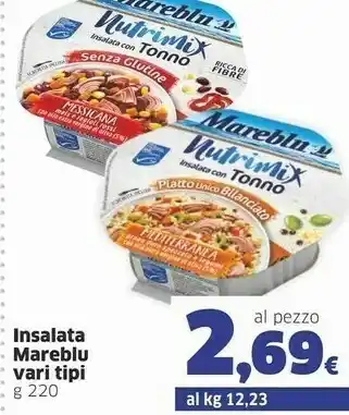 Sigma Mareblu Nutrimi Insalata Con Tonno 220 G(ml) offerta