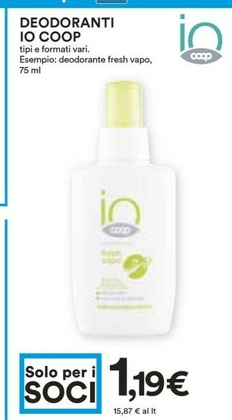 Coop Deodorante offerta