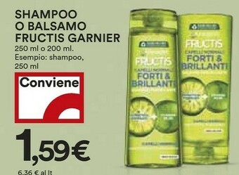 Coop Garnier Shampoo offerta