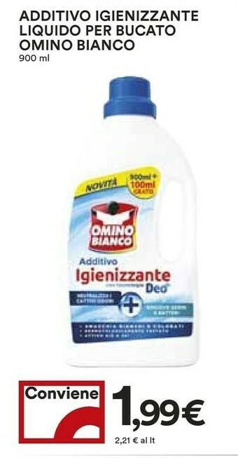 Coop Omino Bianco Detersivi offerta