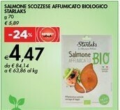 Bennet Starlaks Salmone Scozzese Affumicato Biologico offerta