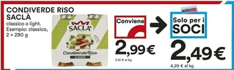 Coop Saclà Conserve offerta