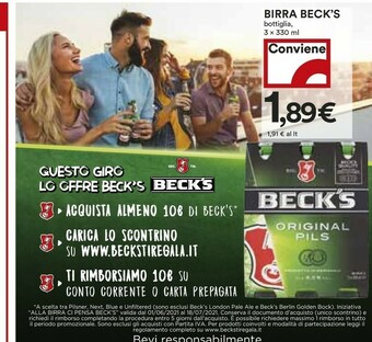 Coop Becks Birra offerta