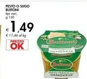 Bennet Buitoni Pesto Fresco Alla Genovese 130 G(ml) offerta