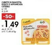 Bennet Citterio I Cubetti Pancetta Affumicata 130 G(ml) offerta