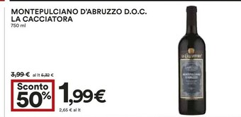 Coop La cacciatora Montepulciano d'Abruzzo offerta