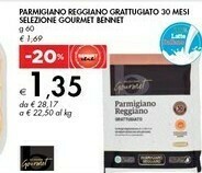 Bennet Bennet Parmigiano Reggiano Grattugiato 30 Mesi Selezione Gourmet offerta