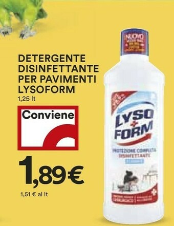 Coop Lysoform Pulizia pavimenti offerta