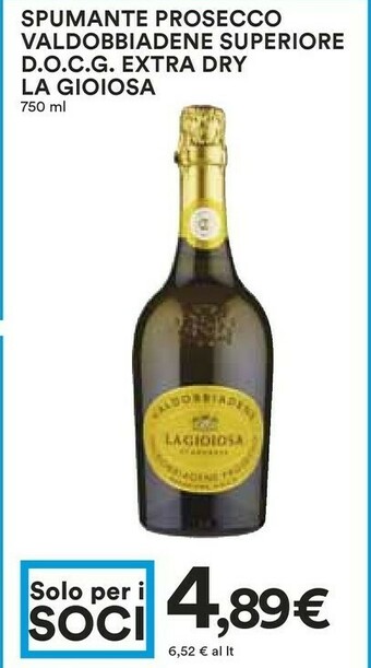Coop La Gioiosa Prosecco offerta
