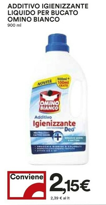 Coop Omino Bianco Detersivi offerta