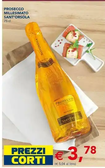 Esselunga Sant'orsola Prosecco Millesimato 75 Cl offerta