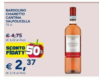 Esselunga Cantina valpolicella negrar Bardolino 750 G(ml) offerta