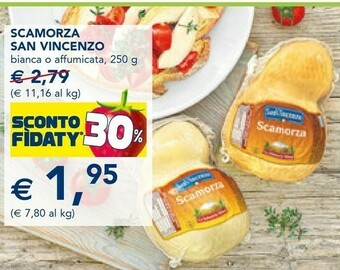 Esselunga San Vincenzo Scamorza Bianca O Affumicata offerta
