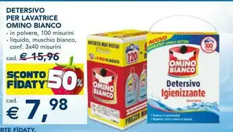 Esselunga Omino Bianco Omino Bianco Detersivo Per Lavatrice In Polvere offerta