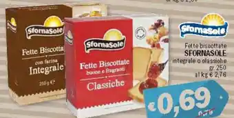 Ard Discount Sfornasole Fette biscottate integrale o classiche gr.250 offerta