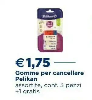 Esselunga Pelikan Pelikan Gomme Per Cancellare offerta