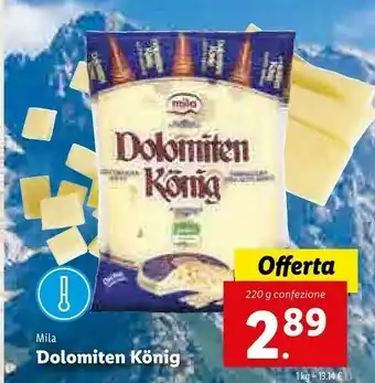 Lidl Mila Dolomiten Konig offerta