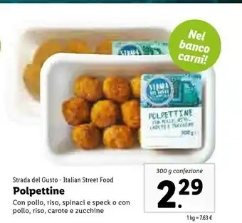 Lidl Strada Del Gusto Polpettine offerta