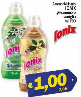 Ard Discount Ionix Ammorbidente gelsomino o vaniglia ml,750 offerta