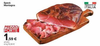 Carrefour Market Speck montagna offerta