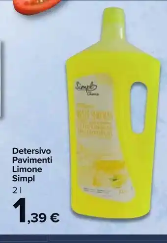 Carrefour Market Detersivo pavimenti limone simpl offerta