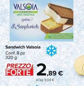 Carrefour Market Sandwich valsoia offerta