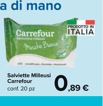 Salviette milleusi carrefour