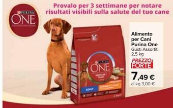 Alimento per cani purina one