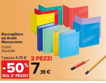 Raccoglitore ad anelli monocromo