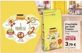 Carrefour Market Crocchette per gatti friskies offerta