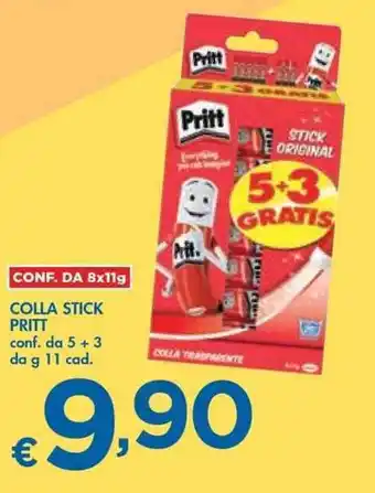 Bennet Colla stick pritt conf. da 5 + 3 da g 11 cad. offerta