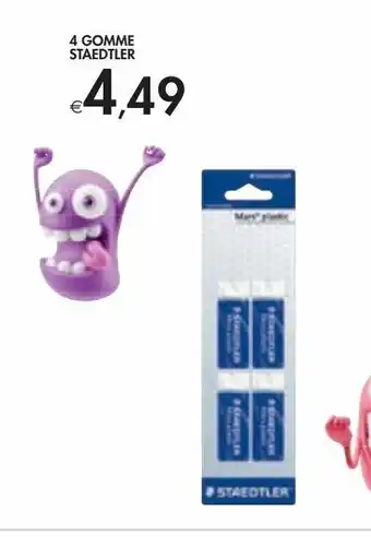 4 gomme staedtler