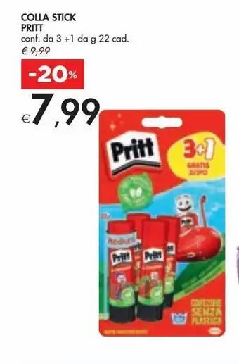Bennet Colla stick pritt coni. da 3 +1 da g 22 cad. offerta