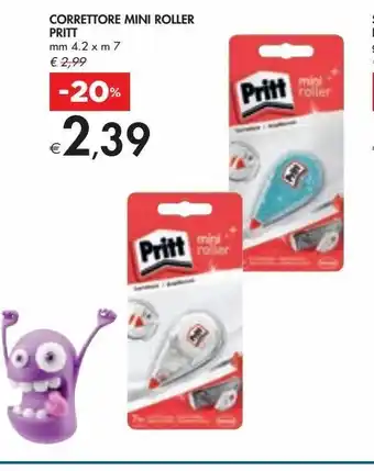 Bennet Correttore mini roller pritt mm 4.2 x m 7 offerta