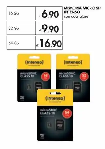Bennet Memoria micro sd intenso con adattatore 16 gb offerta