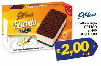 Ard Discount Optimo Biscotto vaniglia gr.400 offerta