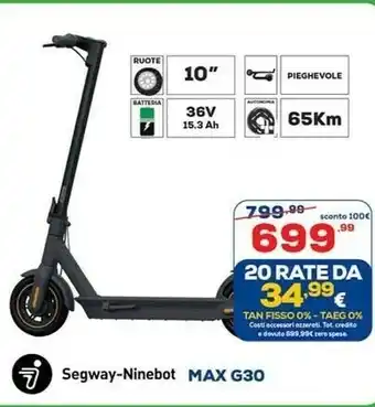 Euronics Segway-Ninebot Max G30 offerta