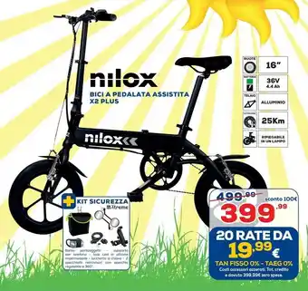 Euronics Nilox Bici A Pedalata Assistita X2 Plus offerta