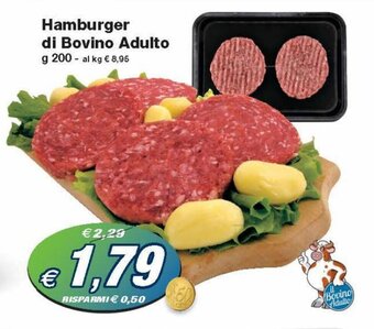 Prix Quality Hamburger di Bovino Adulto g 200 offerta