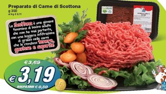 Prix Quality Preparato di Carne di Scottona g 350 offerta