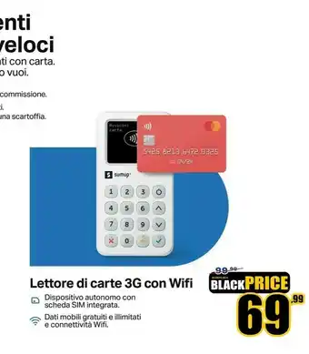 Euronics Sumup Lettore Di Carte 3G Con WiFi offerta