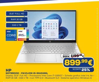 Euronics Hp notebook - pavilion 15 offerta